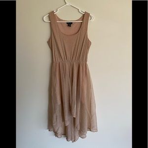 Seduction champagne glitter waterfall dress size M